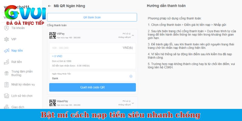 Bật mí cách nạp tiền siêu nhanh chóng
