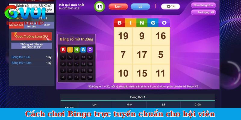 Cách chơi Bingo trực tuyến chuẩn cho hội viên