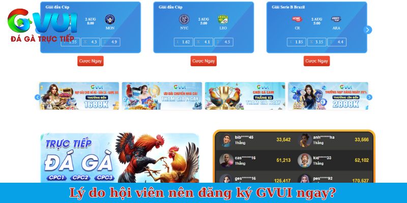 Lý do hội viên nên đăng ký GVUI ngay?